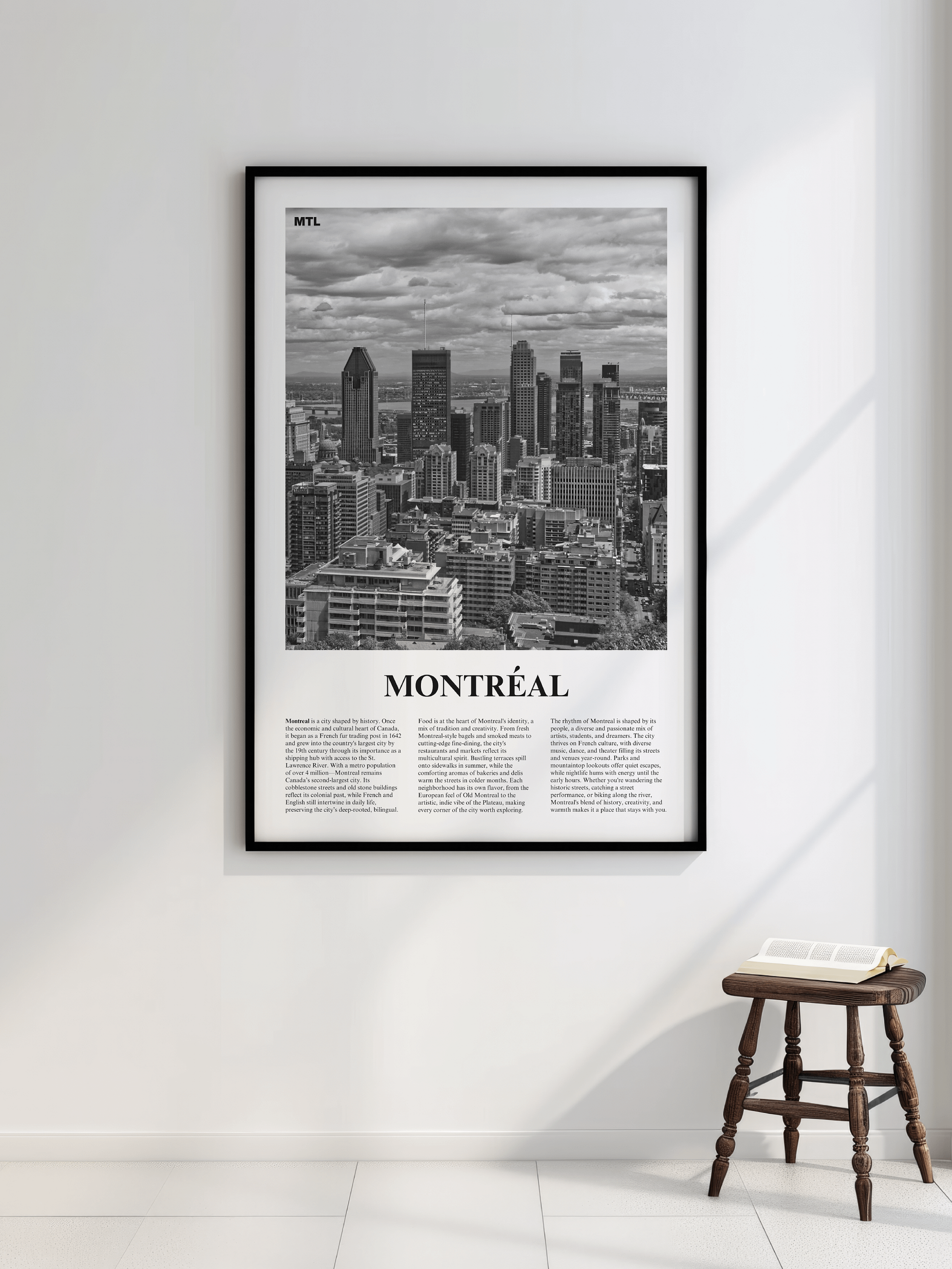 Montreal 01 Newspaper Poster | Framed product image (2)