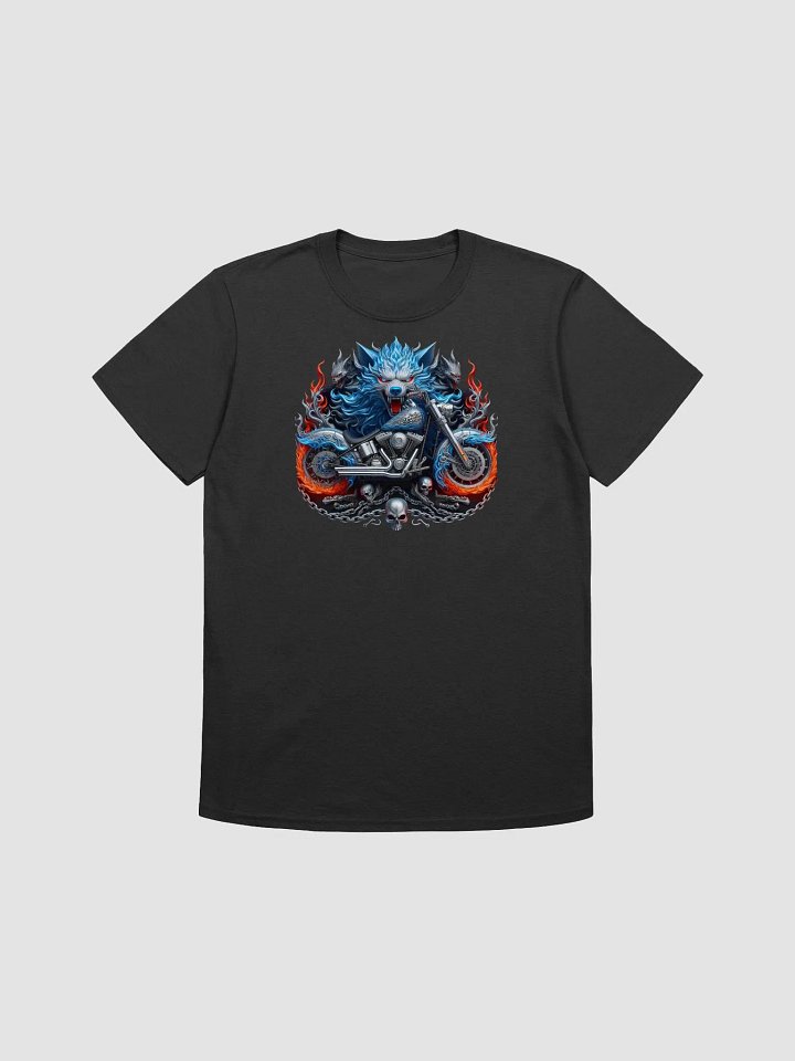 Fierce Fury Wolf Motorcycle T-Shirt #14 product image (1)