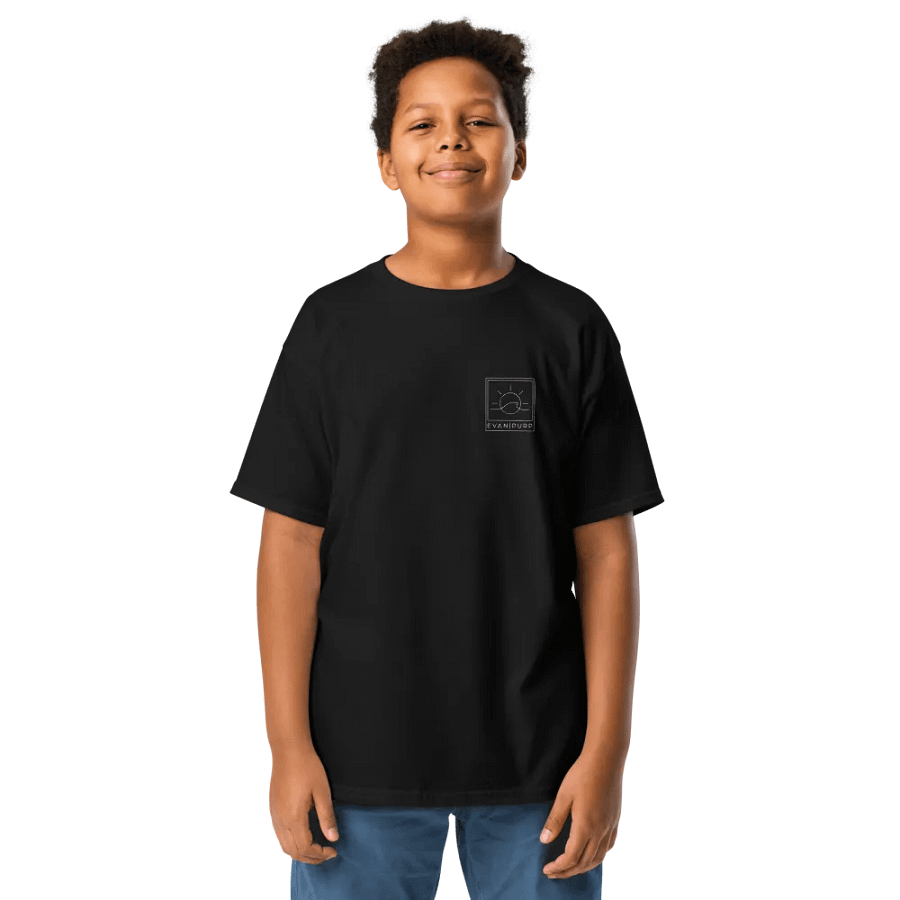 EvanPurp Kids Wave Tee (Black) product image (1)