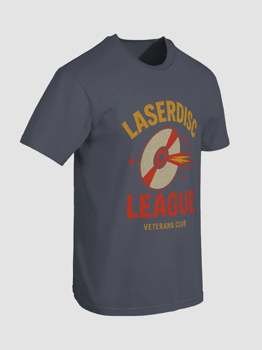 'LASERDISC LEAGUE' TEE: 12‑INCH SPINNERS, 425‑LINE FLEX, & REMOTE‑CONTROL ROYALTY product image (7)
