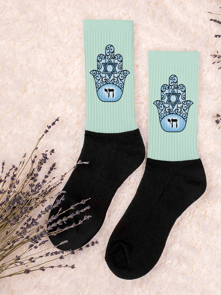 Chai Socks- Hamsa in Blue product image (24)