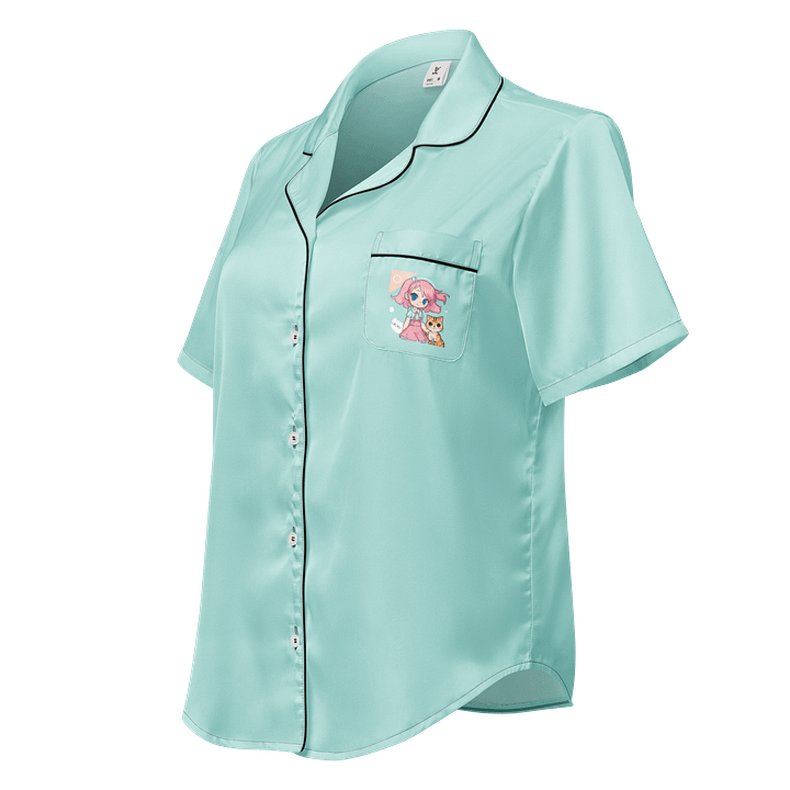Dreamy Blue Silhouette Women's Pajama Top product image (1)