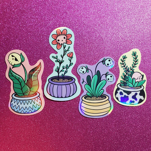 This months membership stickers are 2 sets of these cuties. Memberships available on my website! Links in bio ♡