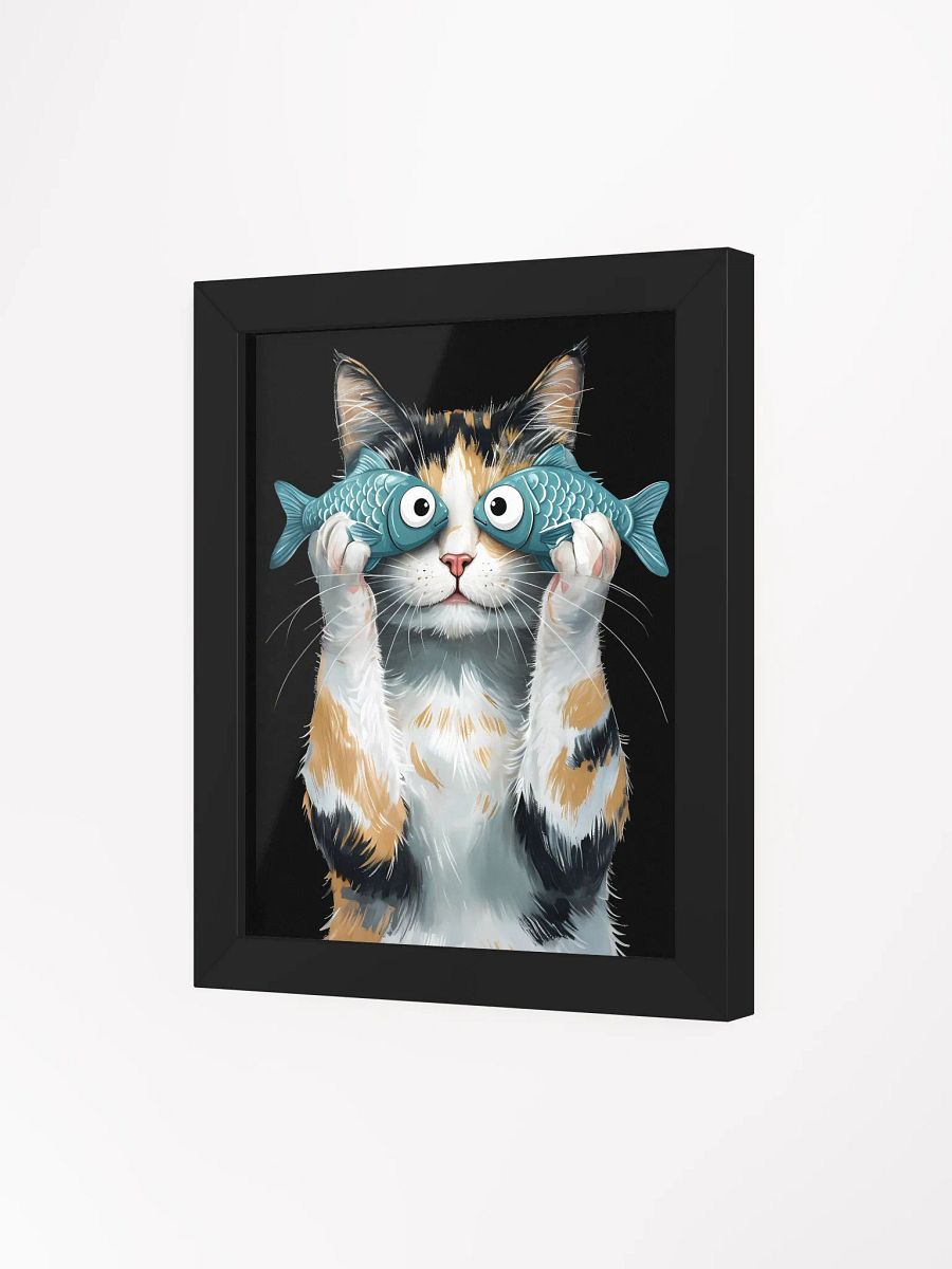 Whimsical Calico Cat Framed Poster product image (4)