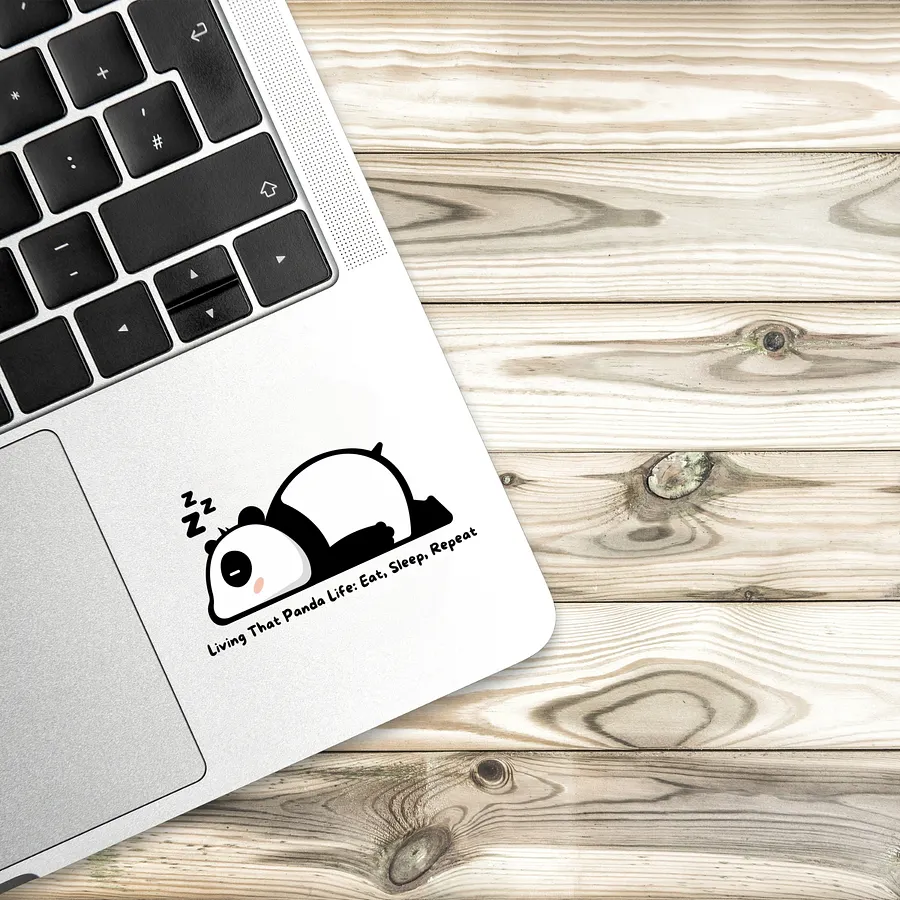 Living That Panda Life: Eat, Sleep, Repeat Sticker product image (13)