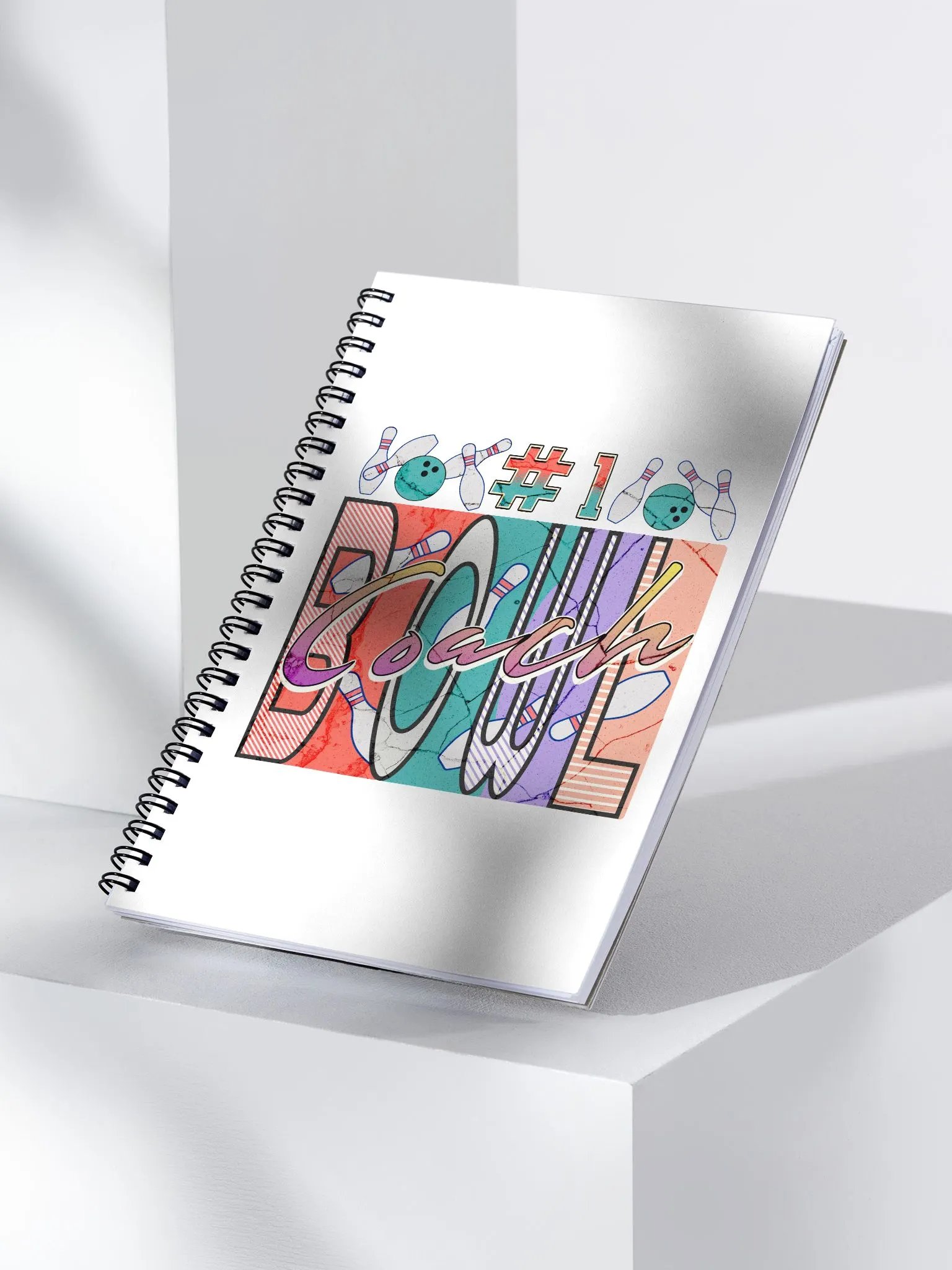 Number 1 Bowl Coach Vibrant Notebook product image (2)