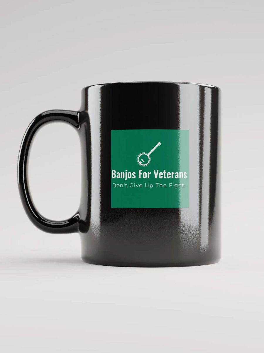 Banjos For Veterans (B4V) Official Logo Black Glossy Mug product image (12)