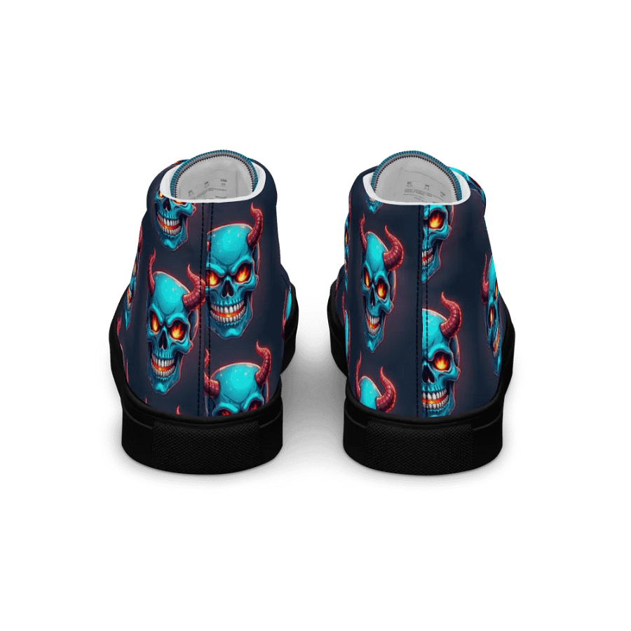 Blue Skull Canvas Dreams Men's High Tops product image (5)
