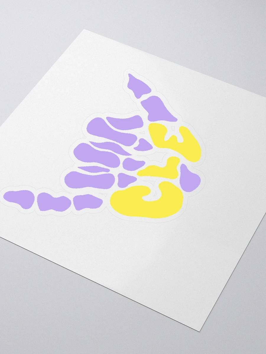 Suns Out, Bones Out Sticker (Purple/Yellow) product image (3)
