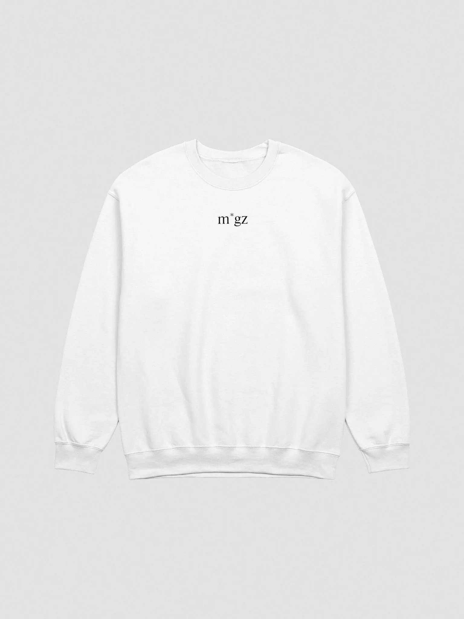 m*gz crewneck - white product image (1)