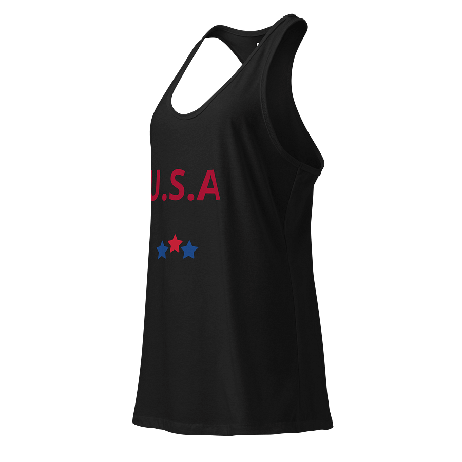 Patriotic Racerback Tank: U.S.A Stars product image (9)