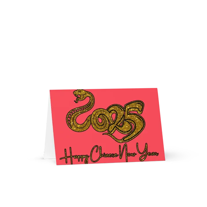 Golden Snake 2025 Chinese New Year Greeting Card product image (2)