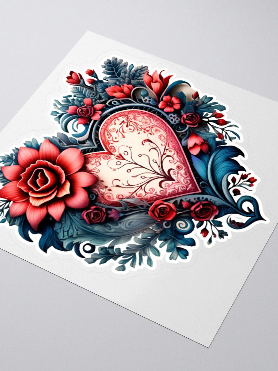 Victorian Valentines Day Heart Sticker product image (3)