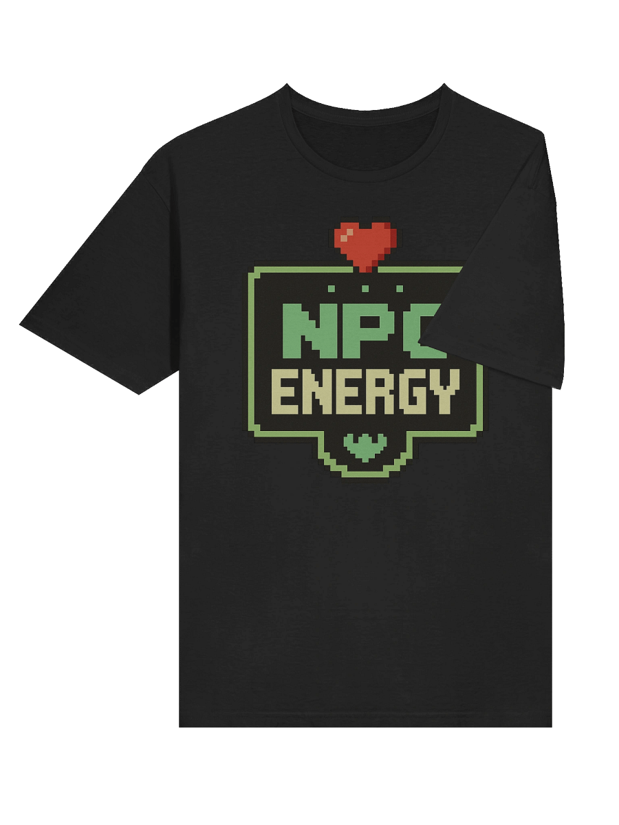 NPC Energy – Retro Pixel Gamer Meme Tee product image (6)