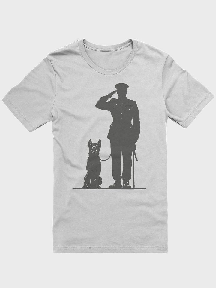 Army captain and dog saluting product image (1)
