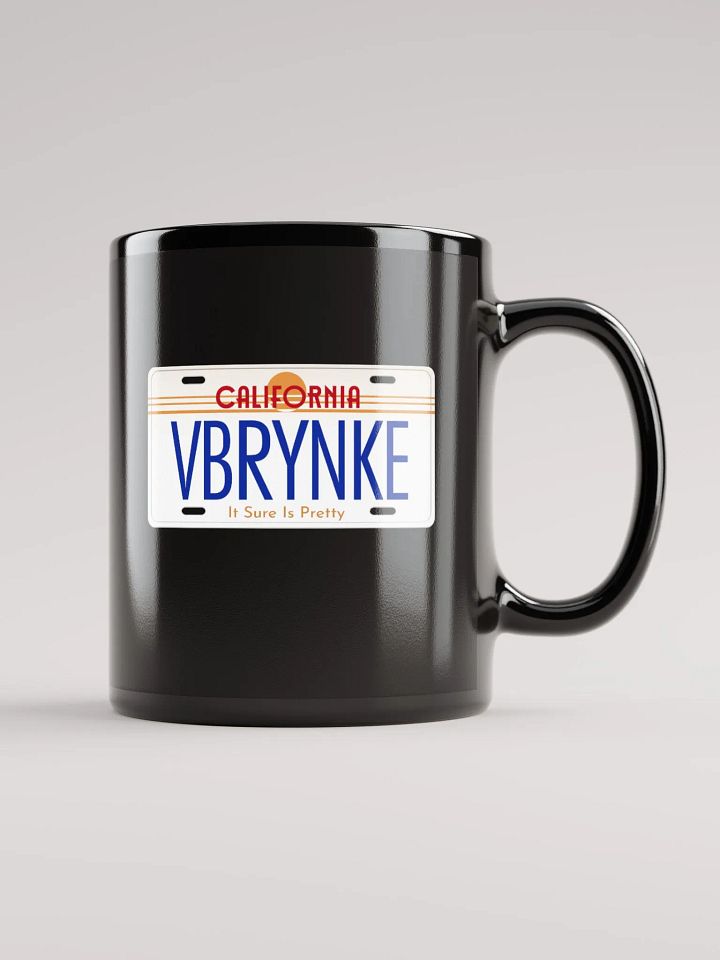 It Sure Is Pretty License Plate Black Glossy Mug product image (1)