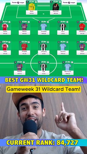 My best Wildcard team for FPL GW31!
Like and Subscribe if you enjoy the video: https://www.youtube.com/@FPL_TheEnglishAussie?...