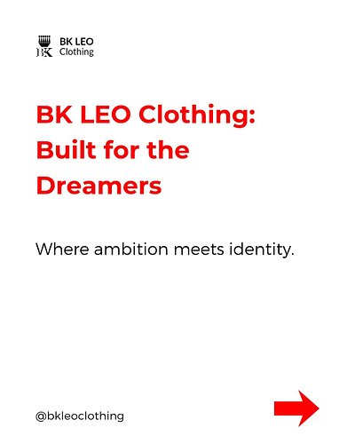 ‎For the visionaries. The thinkers. The quiet builders.
‎BK LEO Clothing was created for the ones who dare to dream beyond th...