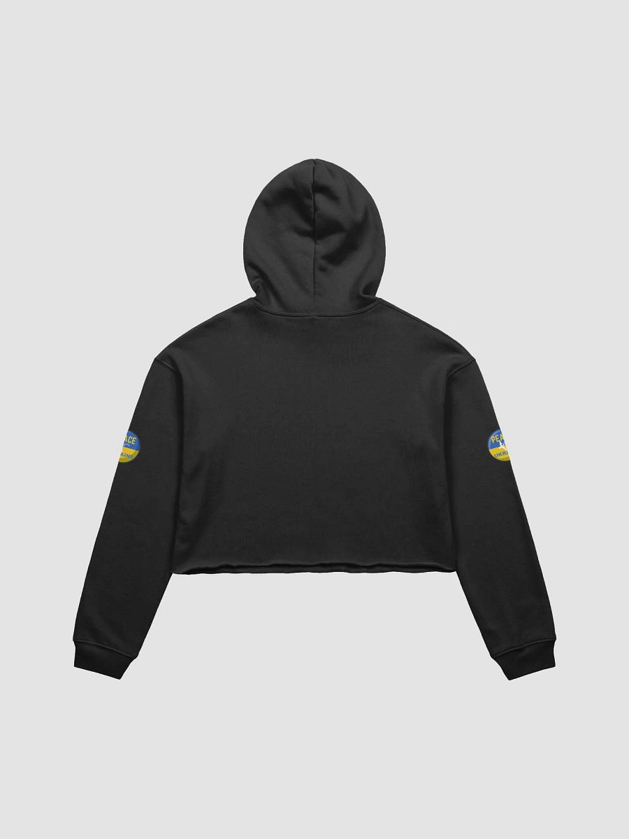 Ukrainian Peace Emblem Crop Hoodie product image (2)