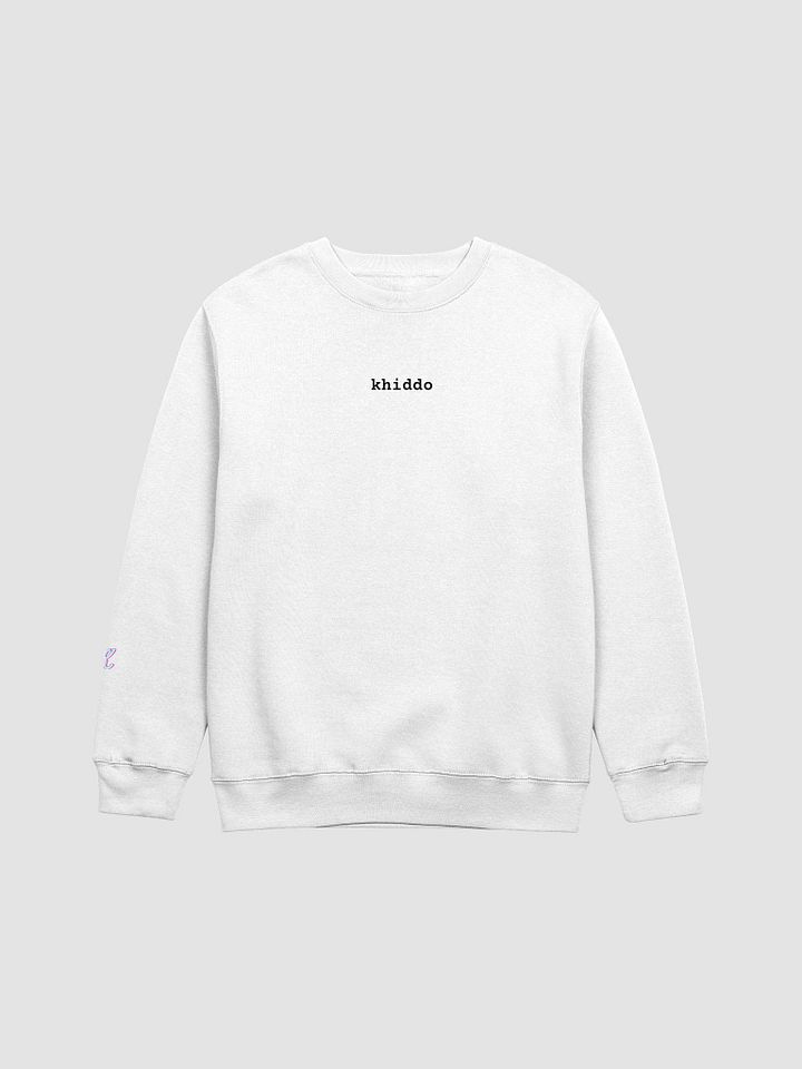 Women's Khiddo Name & Logo Sweatshirt (White) product image (1)