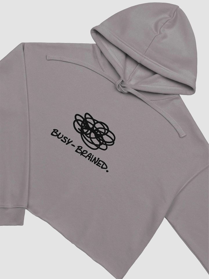 BUSY-BRAINED cropped fleece hoodie product image (1)