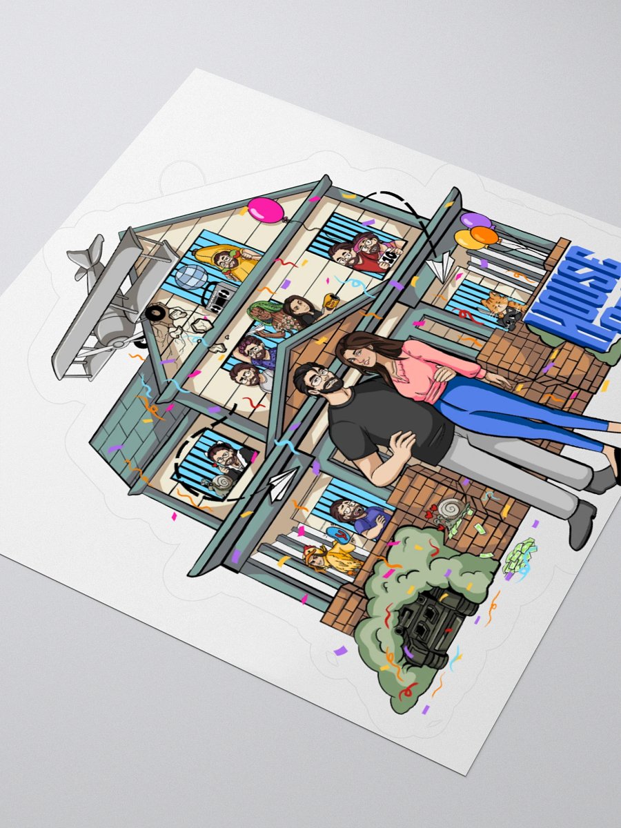 "Full House of J" Kiss Cut Sticker product image (3)