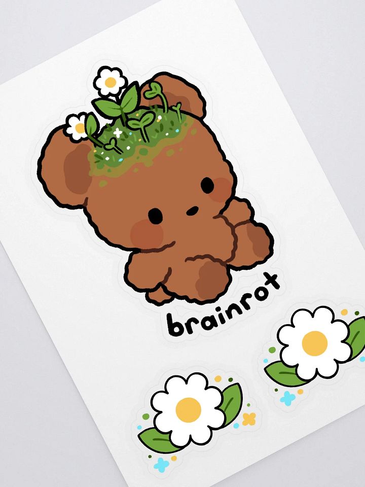 Brainrot Bear Sticker Sheet product image (1)