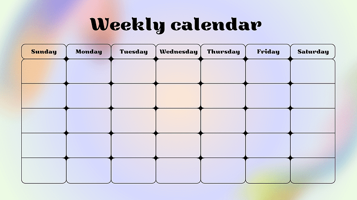 Purple weekly/monthly calendar product image (1)