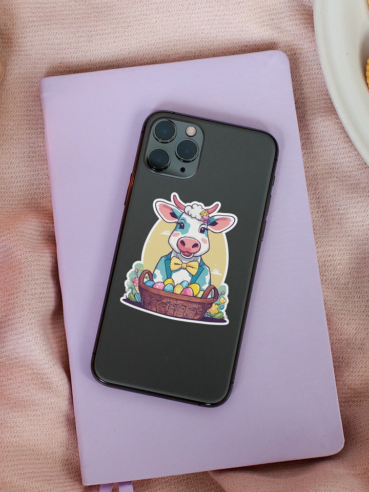 Easter Cow Sticker product image (1)