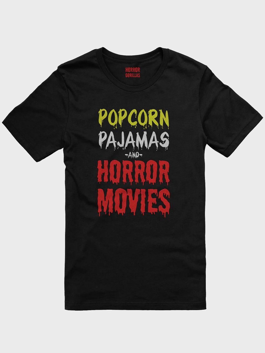 Popcorn Pajamas And Horror Movies T-Shirt product image (4)
