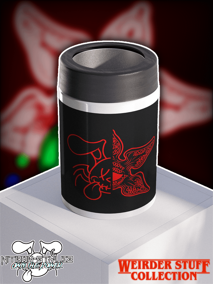 Weirder Stuff Collection - Neon Red Stainless Steel Koozie product image (1)