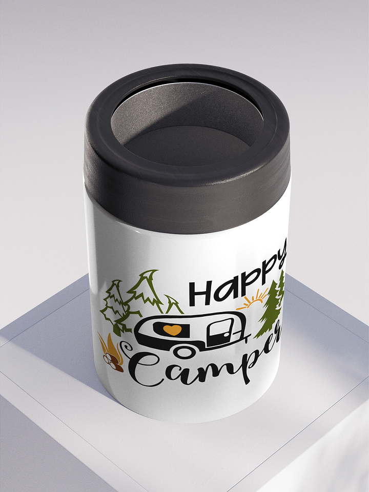 Happy Camper Stainless Steel Koozie product image (2)