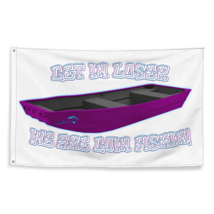 RicerMeanGirls white letter Flag product image (2)