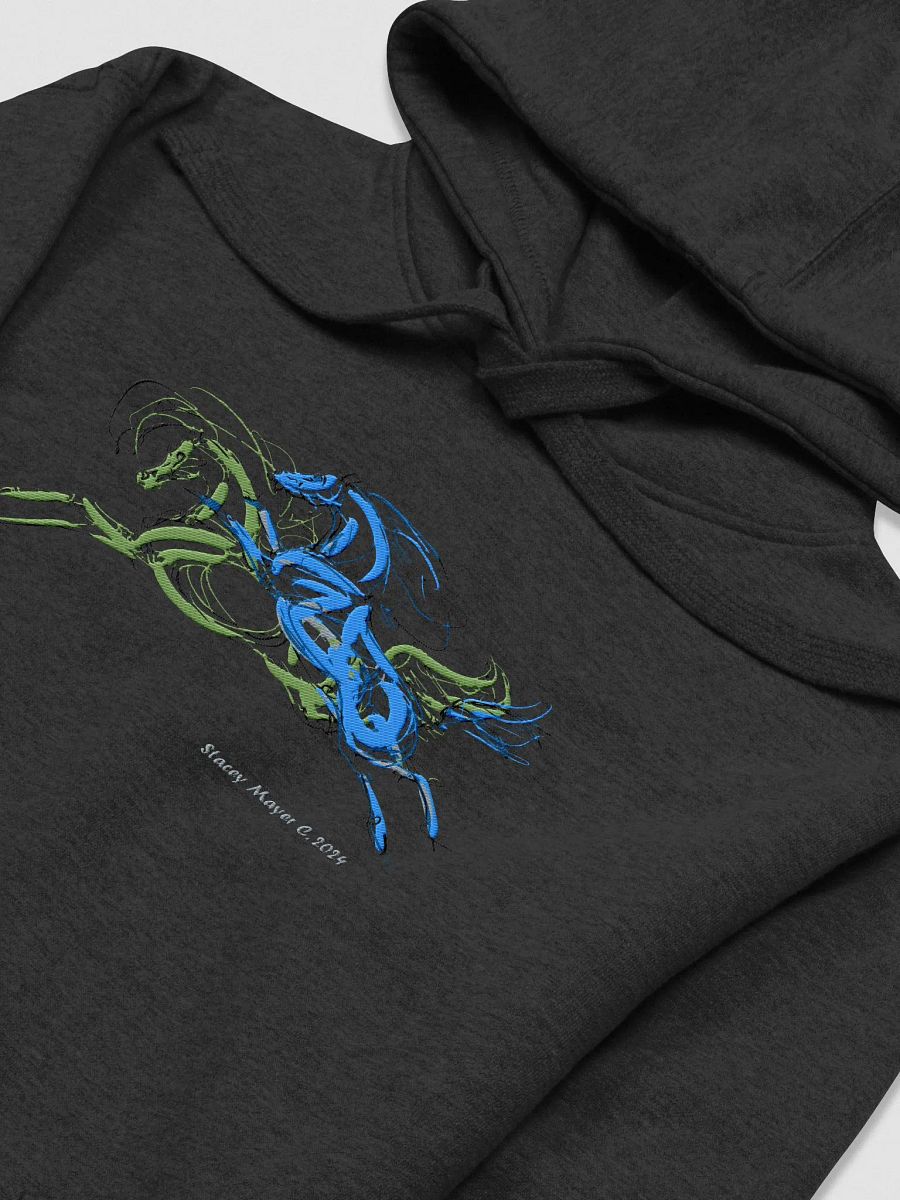 Gallop Blue: Premium Unisex Hoodie product image (3)
