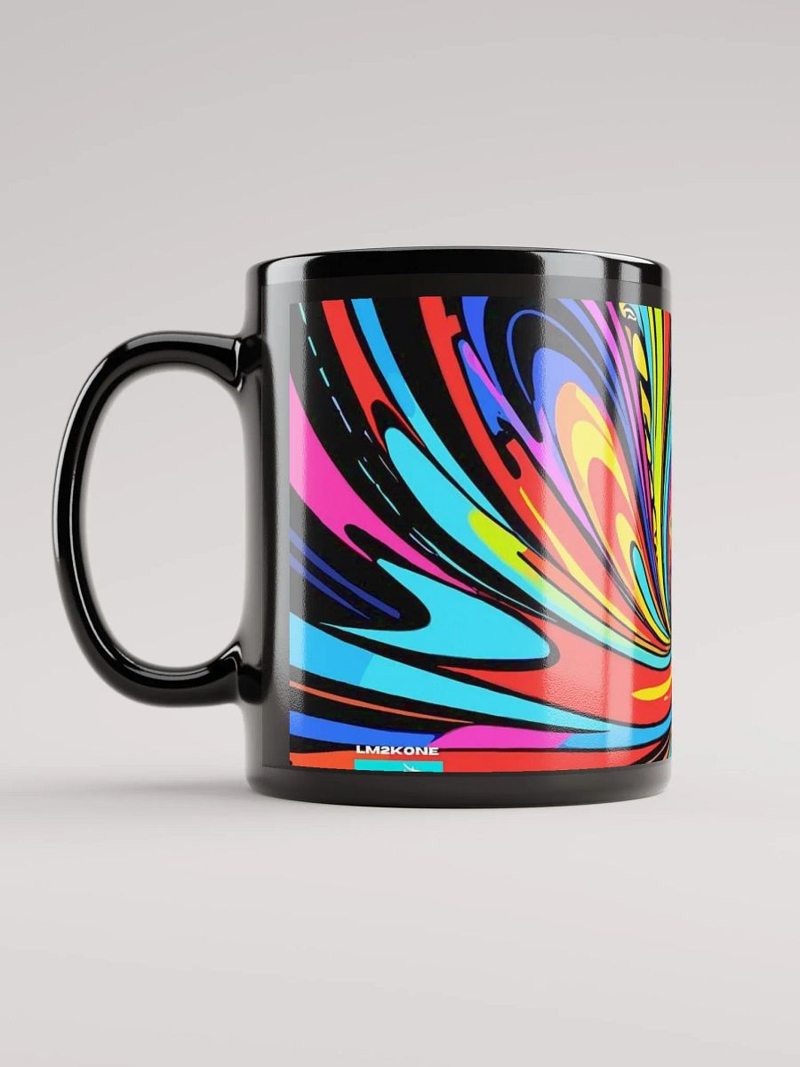 Energizing Swirls Black Glossy Mug product image (4)