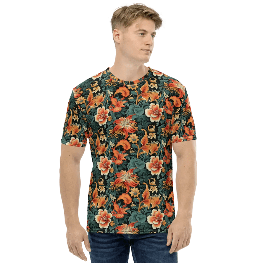 Sunset Flowers | Crew Neck T-Shirt product image (1)