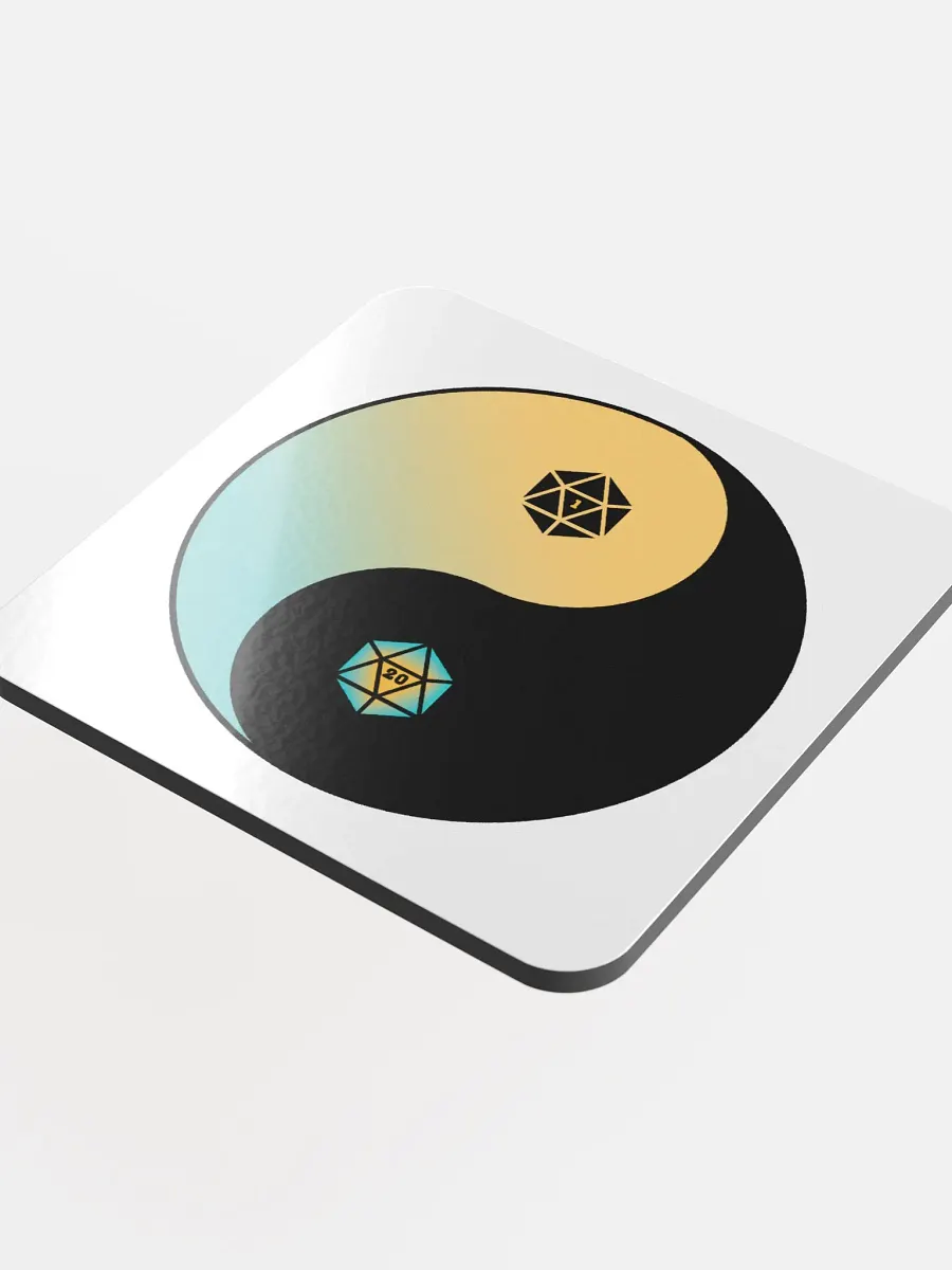 d20 Yin Yang Gradient Coaster product image (4)