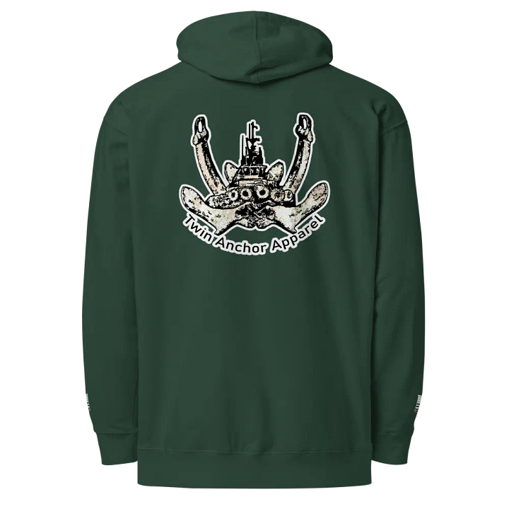Twin Anchor Apparel Logo Front & sleeves (embroidered)Hoodies product image (1)