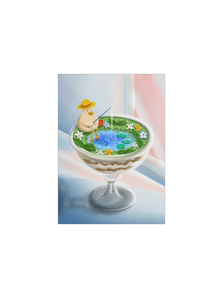 Tiny fishing illustration 🌙 art print product image (2)