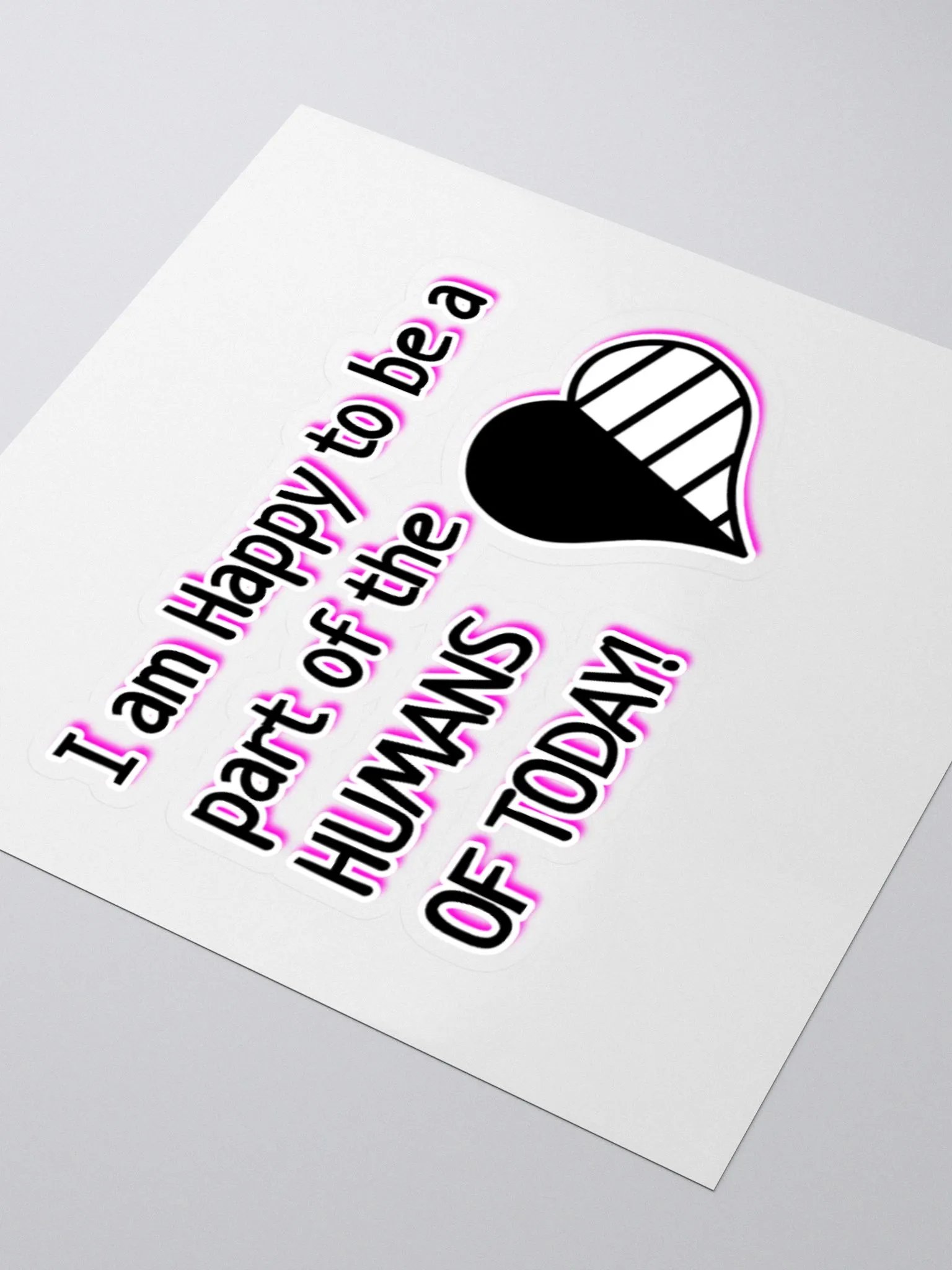 Humans of today [Pink] Sticker product image (3)