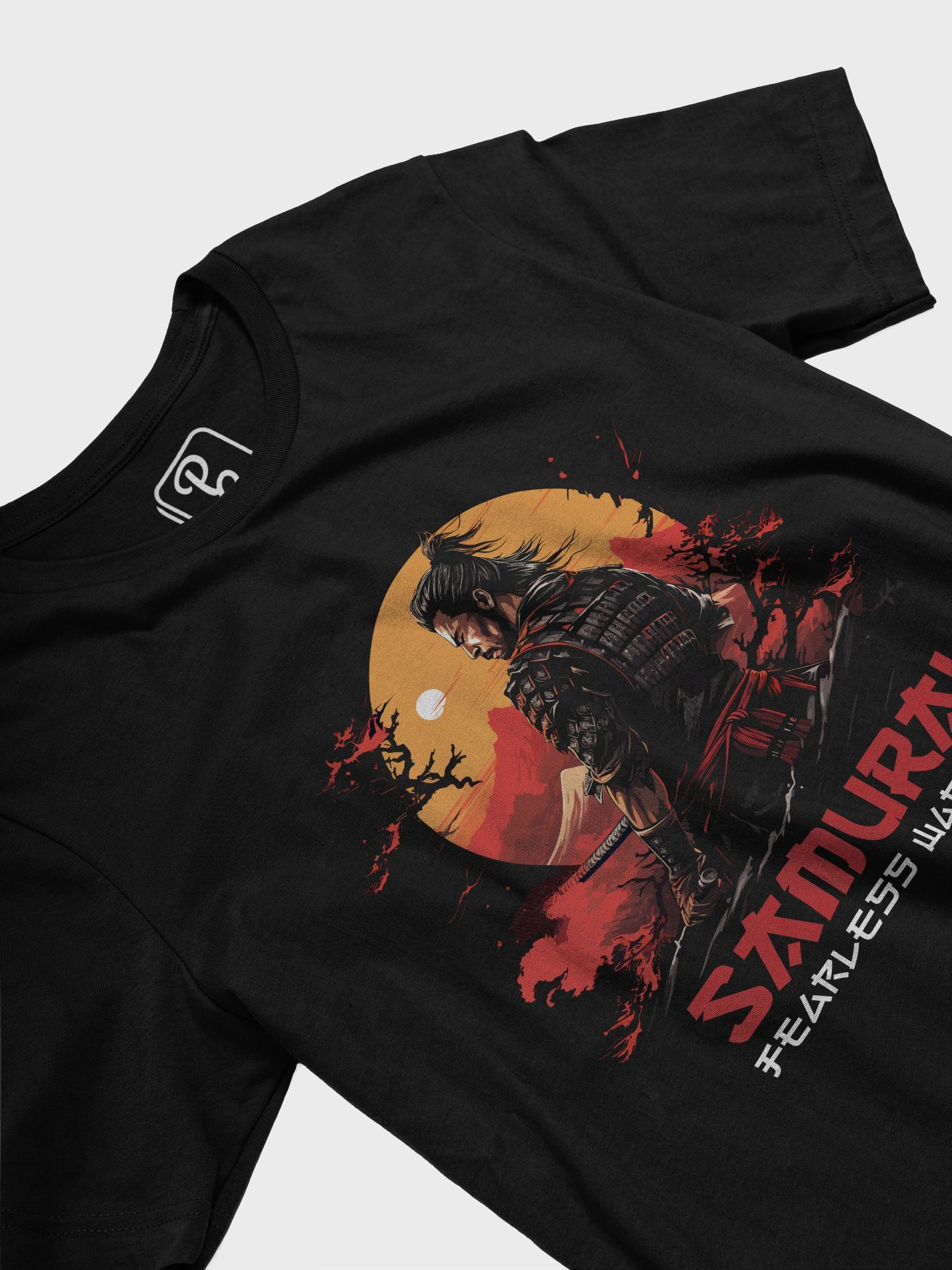 Samurai. Fearless Warrior Illusion Loop T-Shirt product image (3)