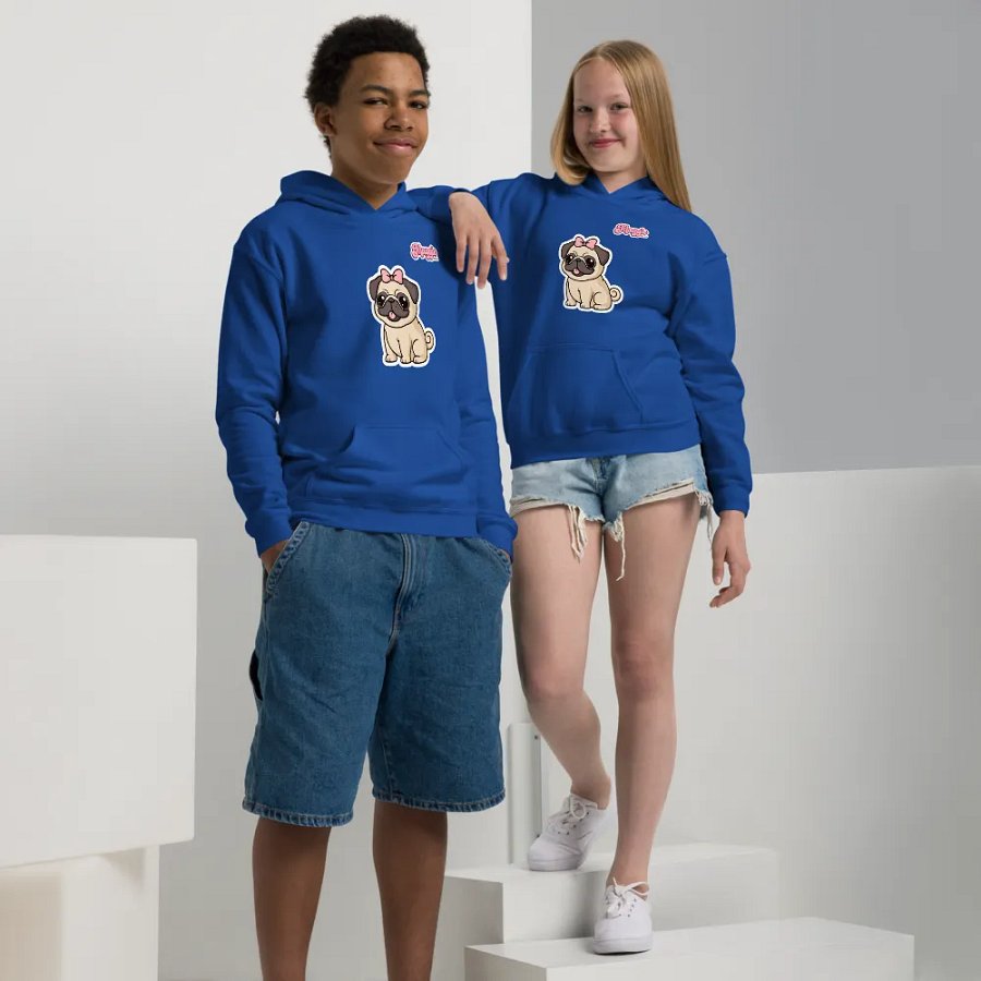 Pug Maggie's Kids Hoodie product image (13)