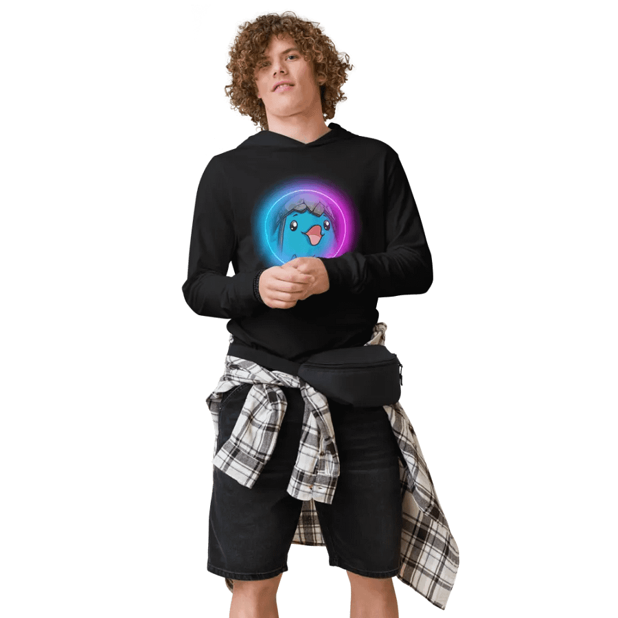 Battle Chicken Long Sleeve Hooded Tee product image (3)