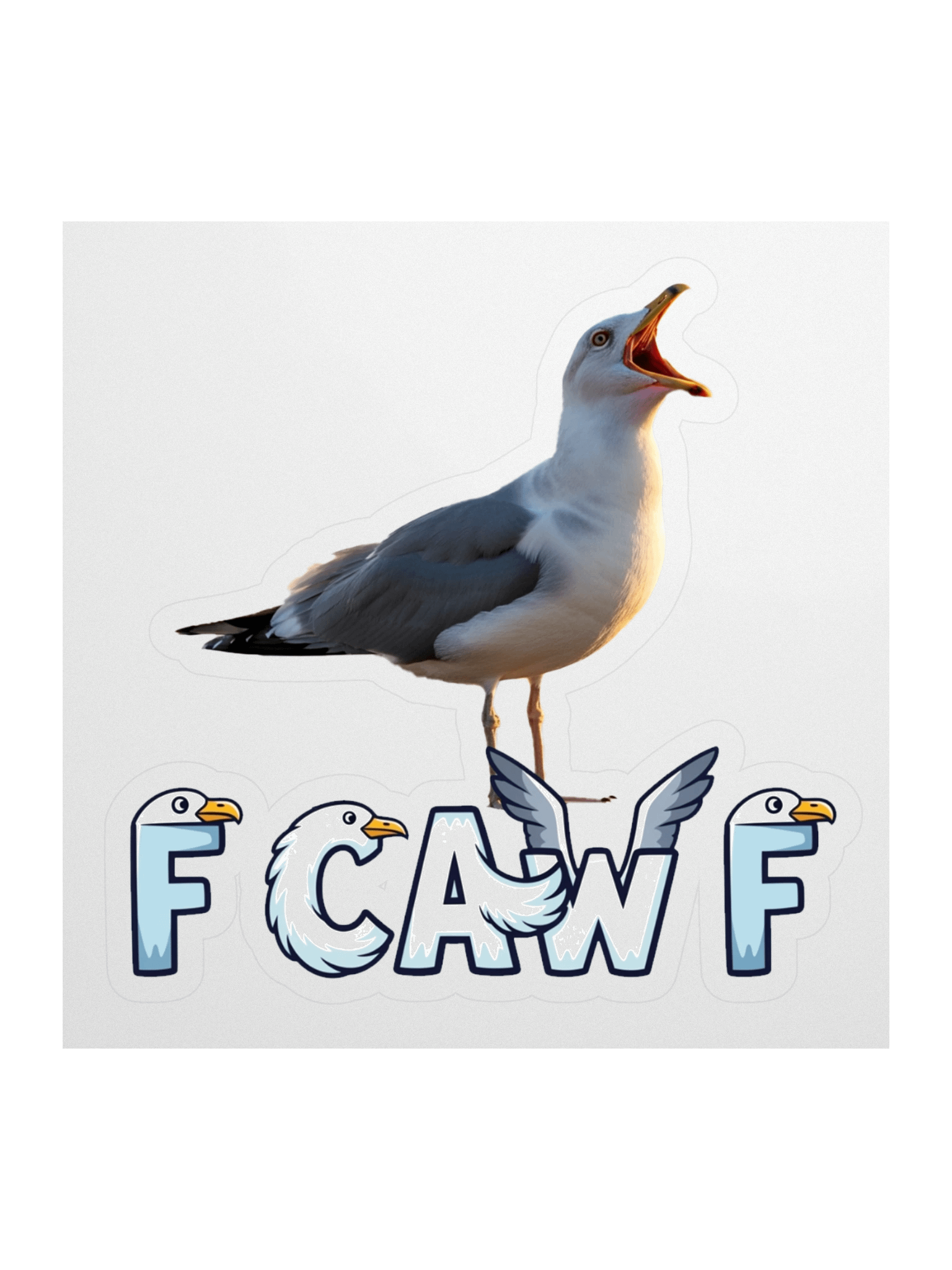 F CAW F Sticker product image (1)