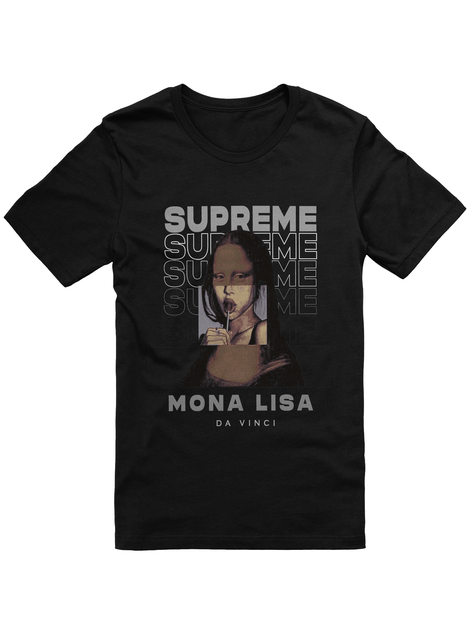 Street Art Mona Lisa Graphic Tee product image (1)