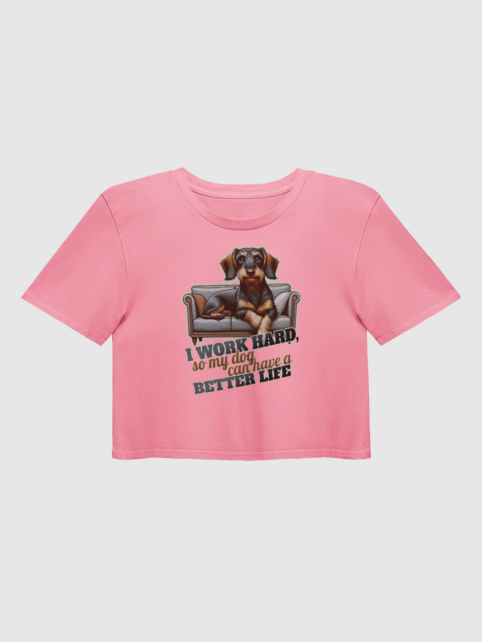 Work Hard – Dachshund - Premium Crop Top product image (17)