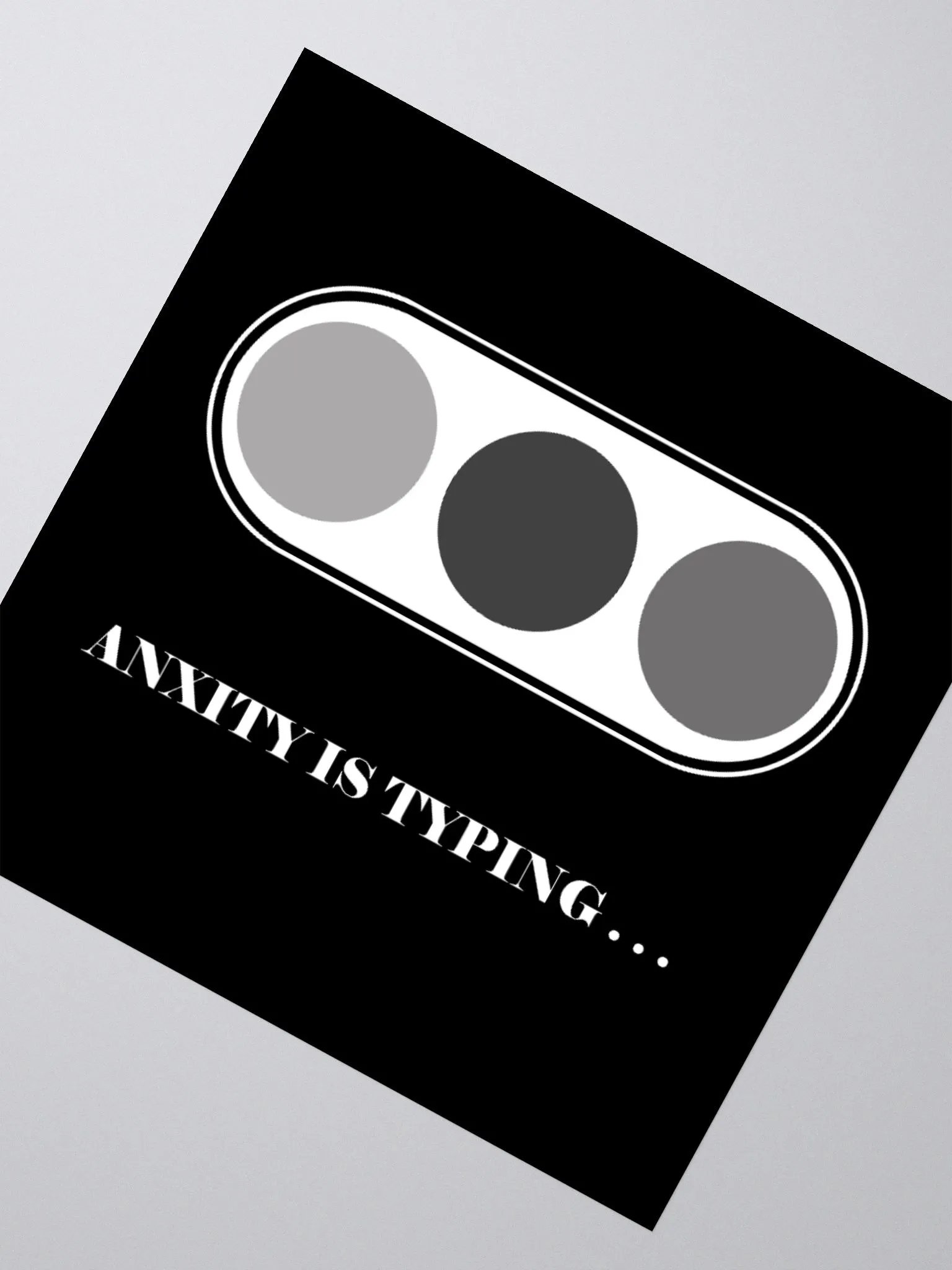 Anxiety is typing sticker product image (2)