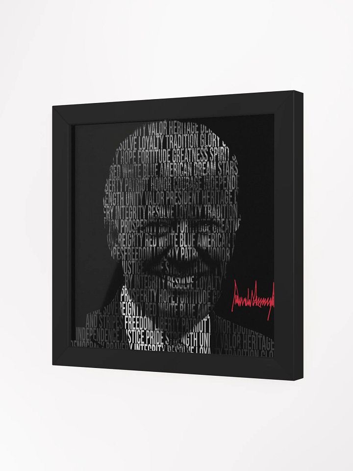 Trump Patriotic Word Silhouette - Wall Art product image (5)