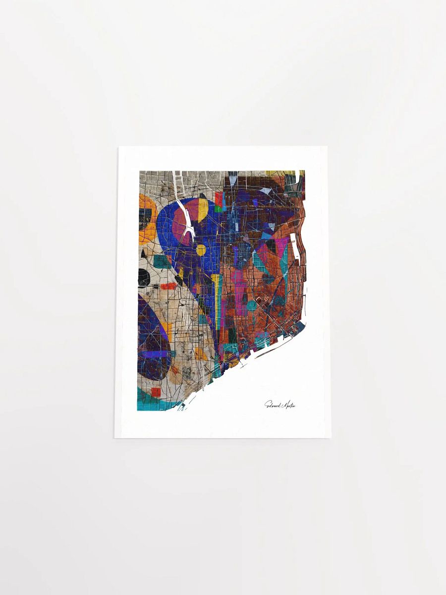 'Shore Line' by Edward Martin-Mixed Media Collage Map Poster product image (5)