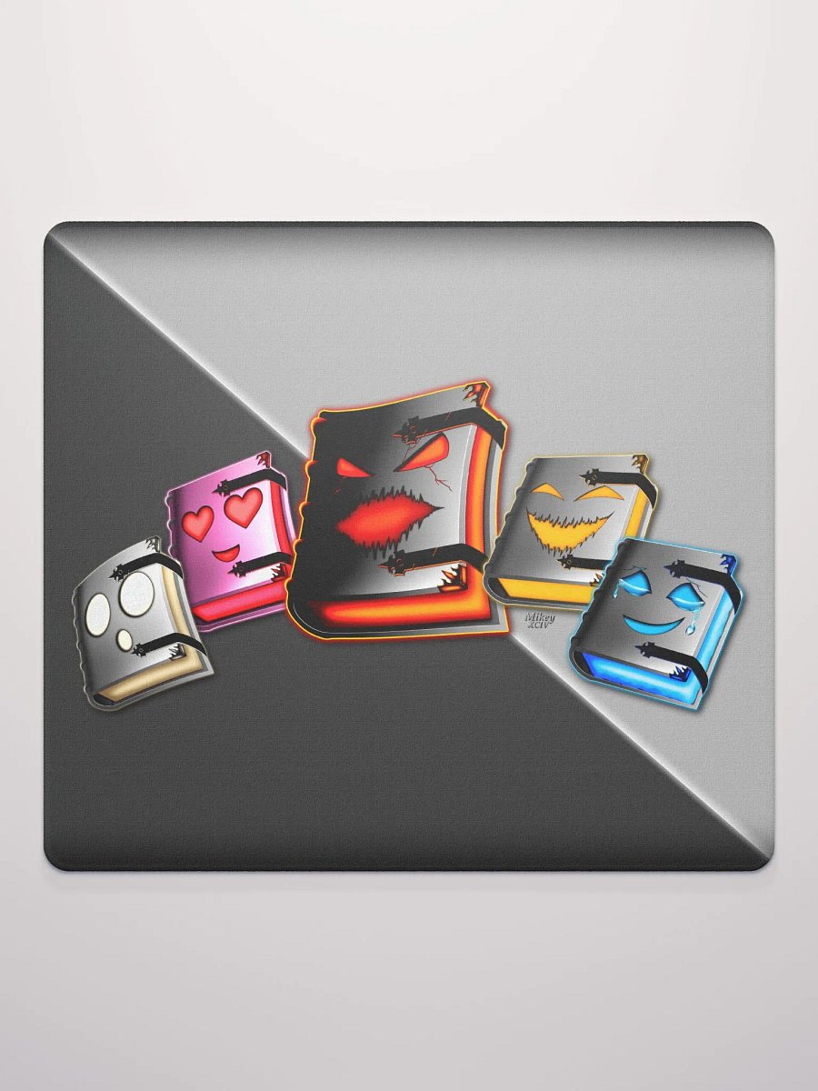 Emotionally Booked Characters Gaming Mouse Pad - 18″×16″, 36″×18″ product image (2)